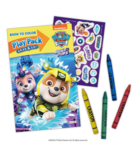 Lot 10 Paw Patrol Play Pack Grab & Go Coloring Bag Party Favors Bendon  Marshall