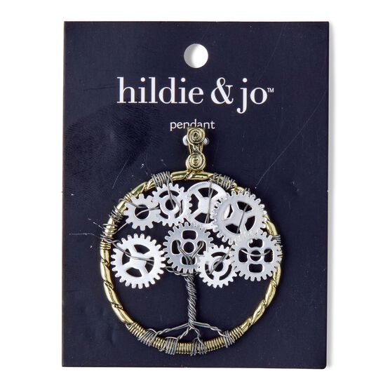 Multi Gear Tree Pendant by hildie & jo