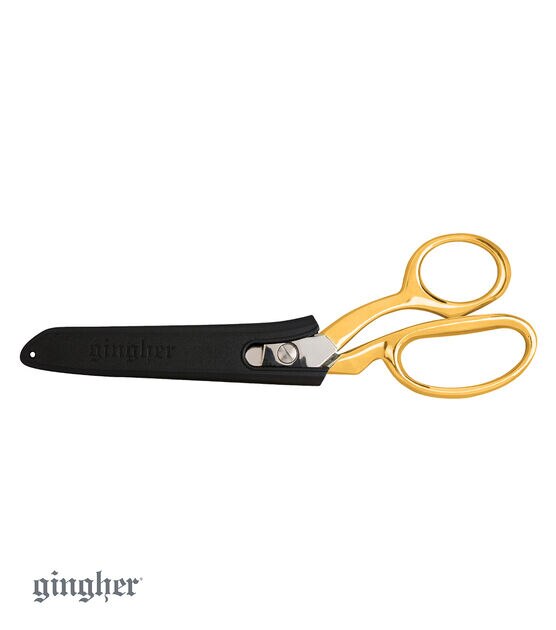 Gingher 8 Spring Action Knife Edge Dressmaker Shears--NEW