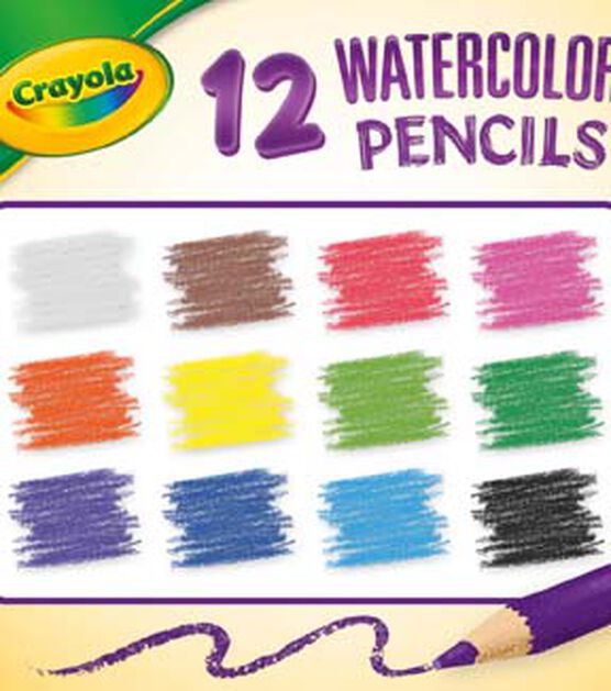 Crayola 12ct Sharped Watercolor Pencils, , hi-res, image 3