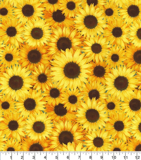 Fabric Traditions Sunflower Garden Cotton Fabric by Keepsake Calico