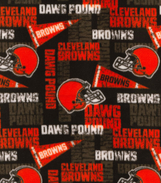 Fabric Traditions Cleveland Browns Fleece Fabric Retro, , hi-res, image 2