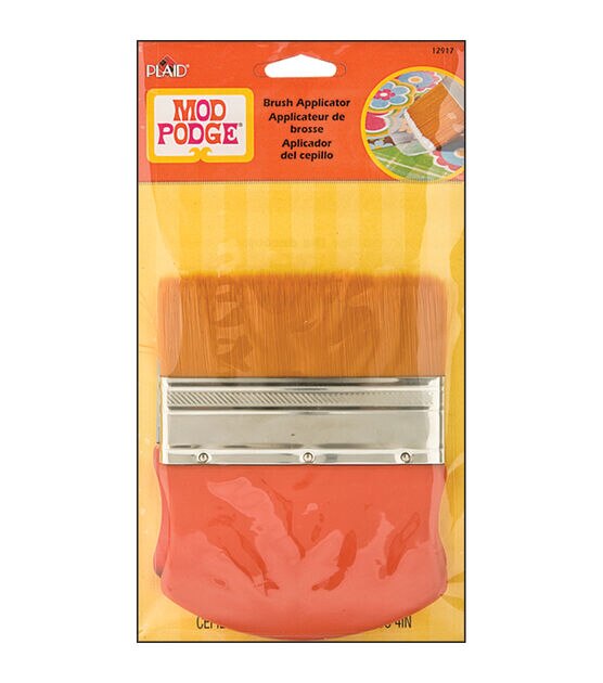 Mod Podge Brush Applicator 4" Gold Taklon