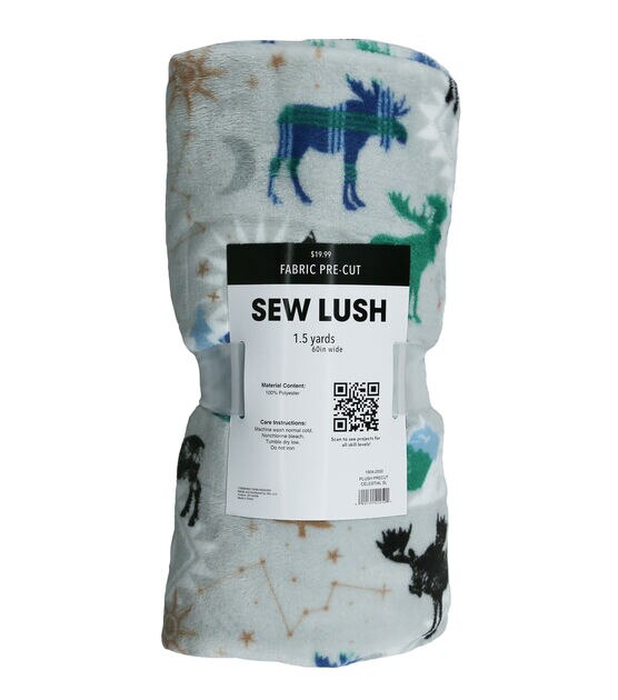 Sew Lush Plush 1.5 yard Precut Celestial Fleece Fabric