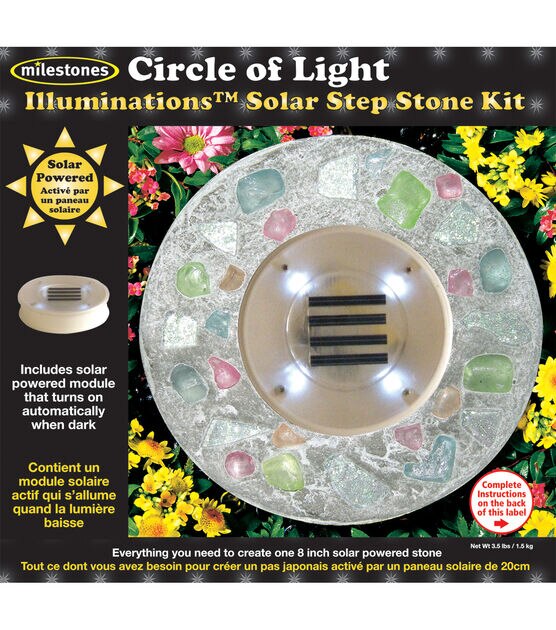 Mosaic Stepping Stone Kit KIDS DAISY NIGHT GLO ILLUMINATIONS SOLAR