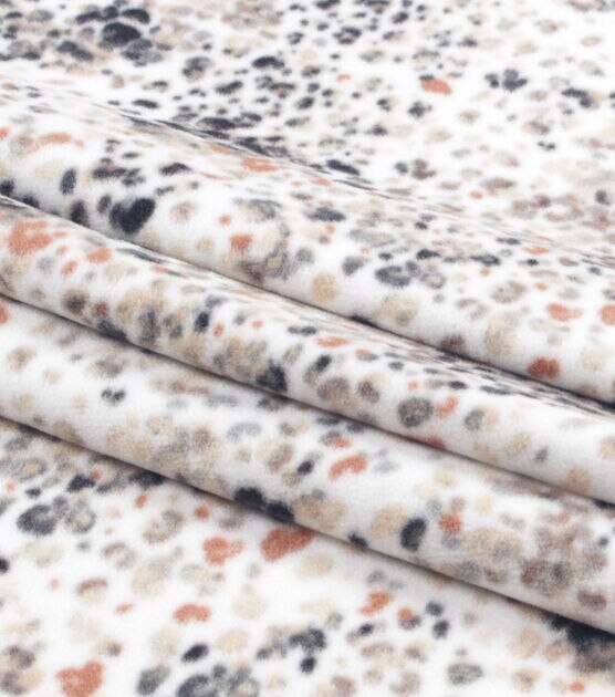 Multicolor Animal Spots Anti Pill Fleece Fabric, , hi-res, image 2