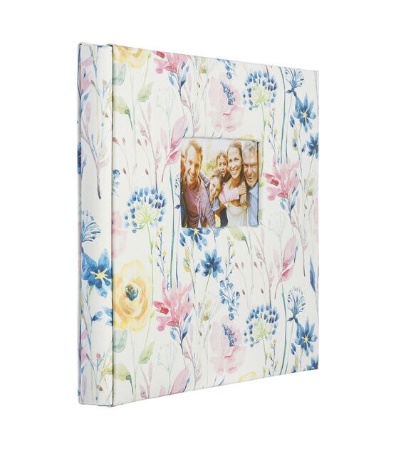 Floral Camera Post Bound Scrapbook Album - 12 x 12