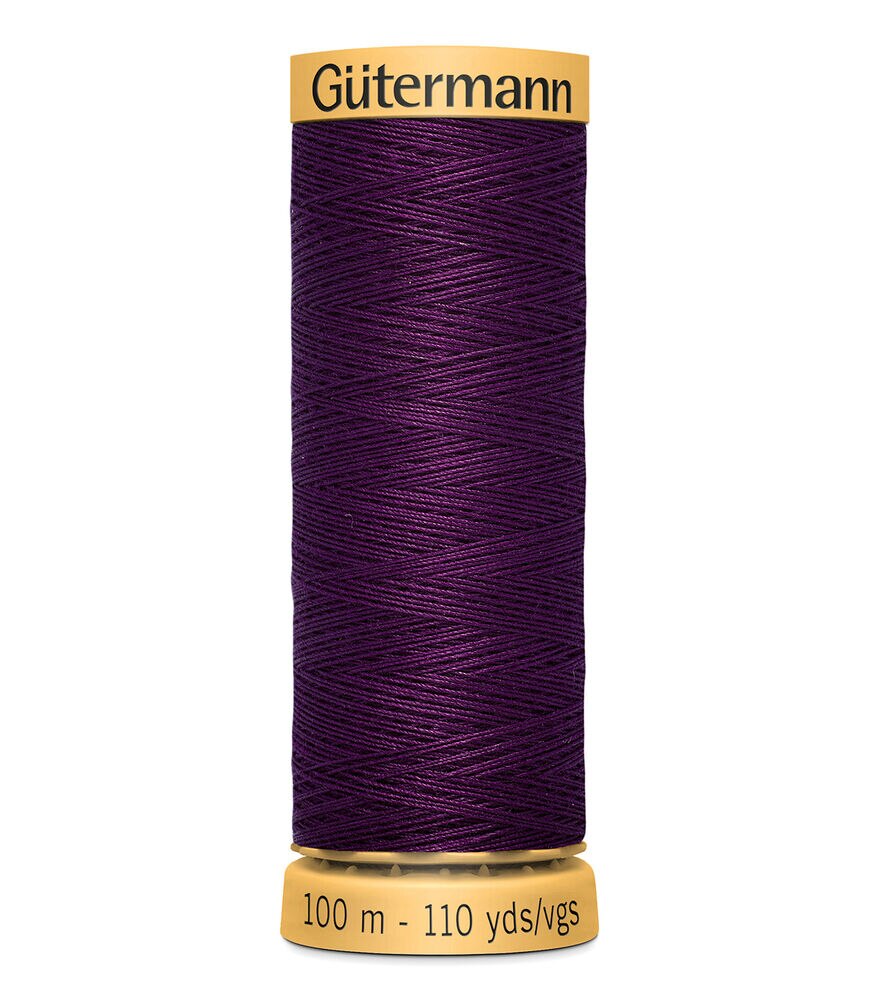 Gutermann Natural Cotton Thread 110 Yards, 6170 Grape, swatch