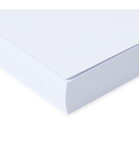 40 Sheet 12" x 12" White Smooth Cardstock Paper Pack by Park Lane, , hi-res, image 3