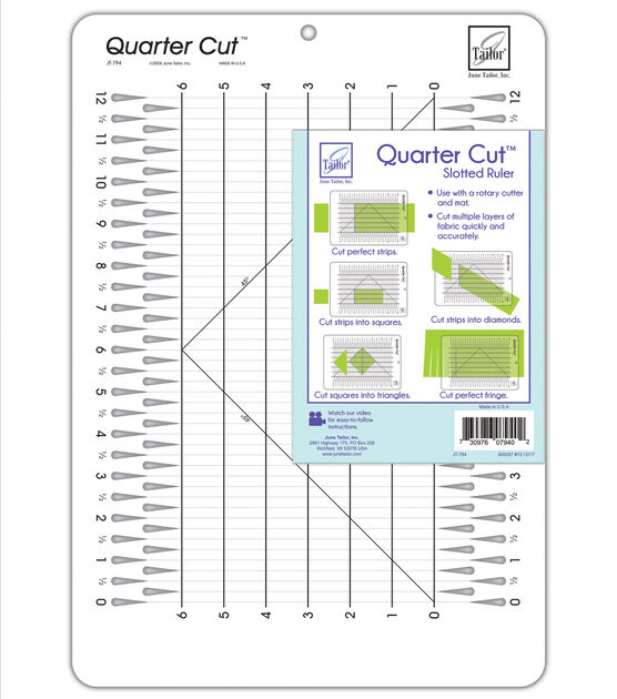 How to Use the Quilt Slotted Cutting Ruler 