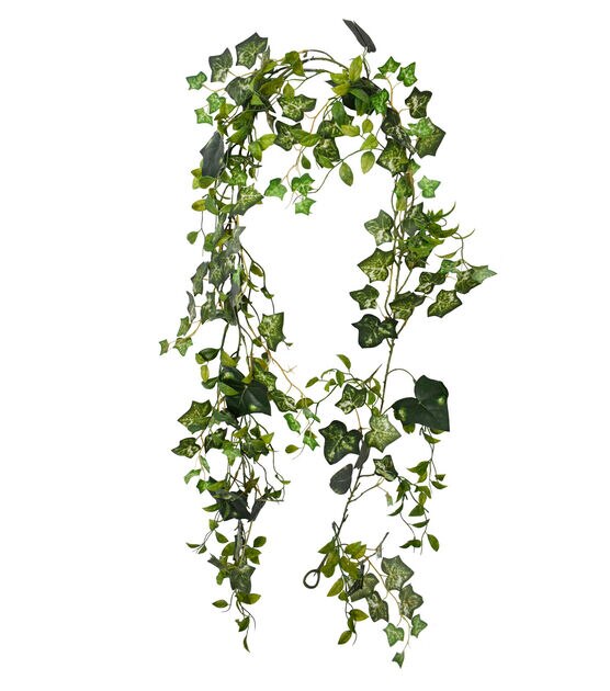 72" Green Ivy & Eucalyptus Leaf Garland by Bloom Room