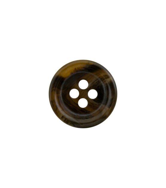 La Mode 5/8" Dark Brown Round 4 Hole Buttons 3pk, , hi-res, image 2