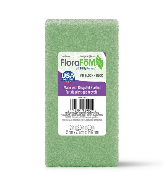 FloraCraft 6" Green FloraFoM Block