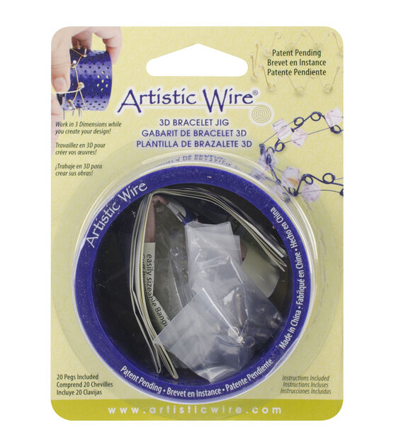 Artistic Wire 3D Bracelet Jig With 20 Pegs