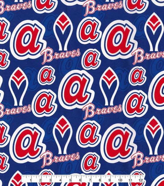 Fabric Traditions Cooperstown Atlanta Braves Cotton Fabric