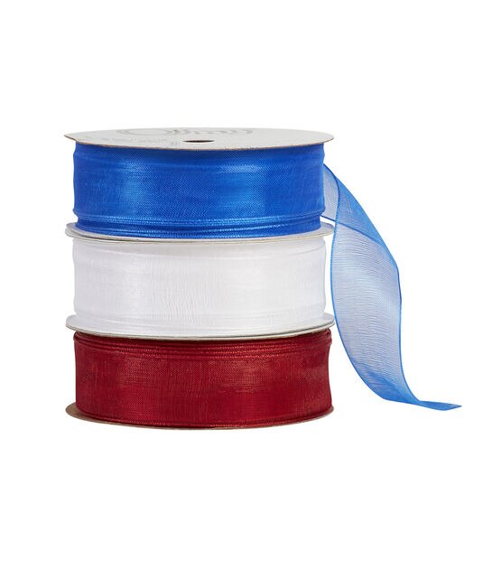 Offray Sheer Ribbon 5/8 x 25 Yards Chic Various Colors