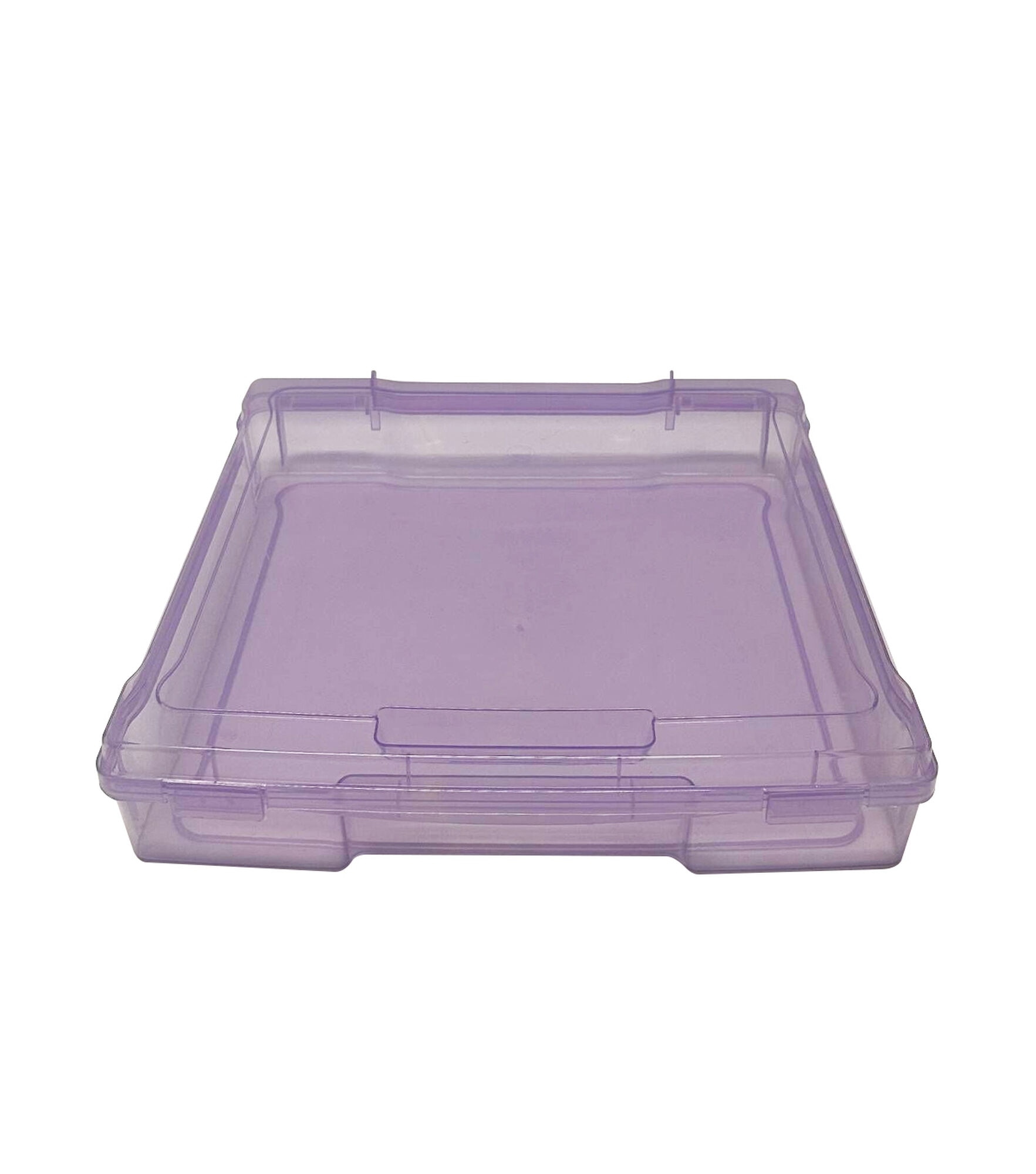 12" x 12" Plastic Scrapbook Storage Case by Top Notch, Violet, hi-res