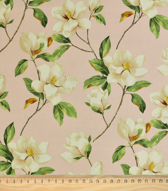 Covington Magnolia 73  Petal Cotton Linen Blend Fabric, , hi-res, image 2