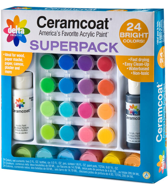 Ceramcoat Acrylic Paint Superpack Bright Colors