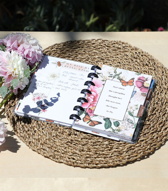 Happy Planner 2023 Butterflies & Blooms Mini Dashboard 12 Month Planner, , hi-res, image 6