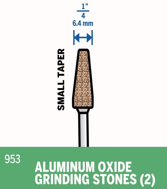 Dremel Aluminium Oxide Grinding Stone 2pk, , hi-res, image 2