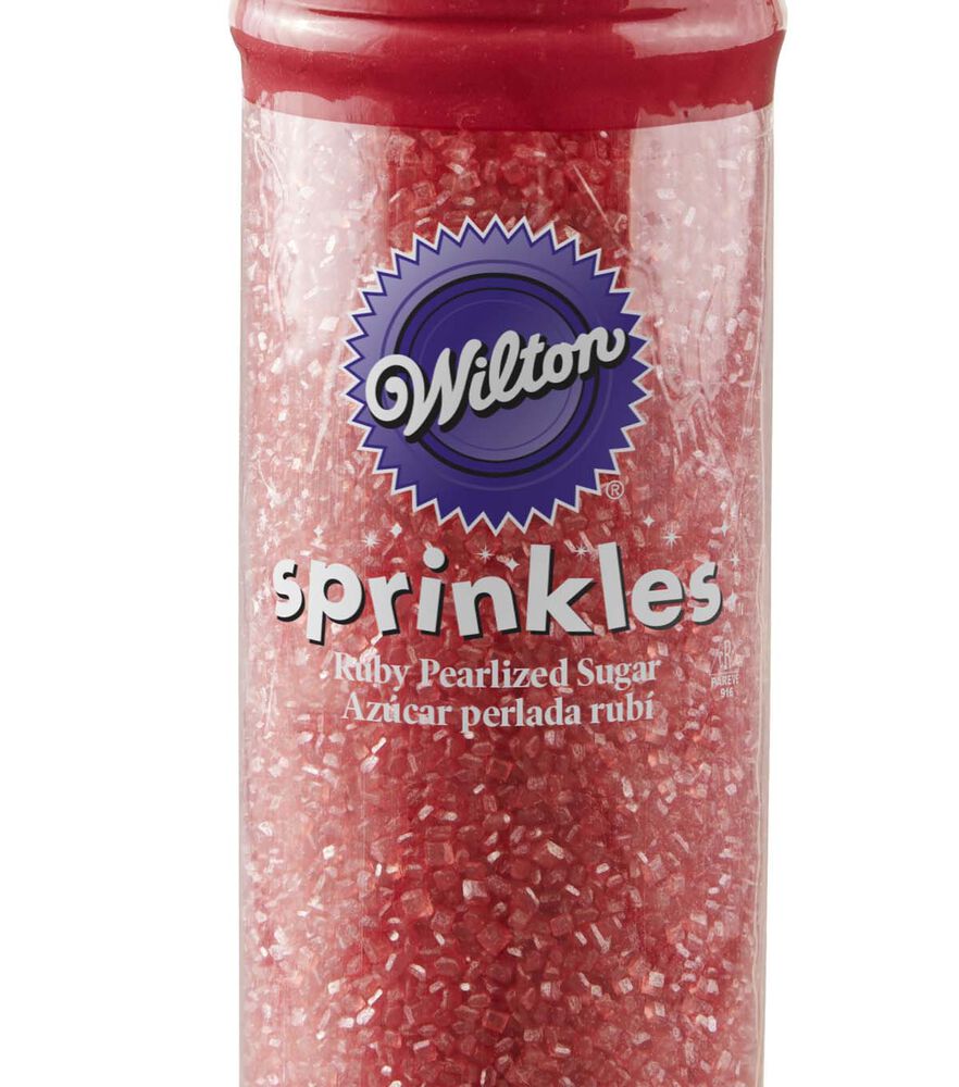 Wilton 5.25 oz Pearlized Sugar Sapphire, Ruby, swatch, image 1