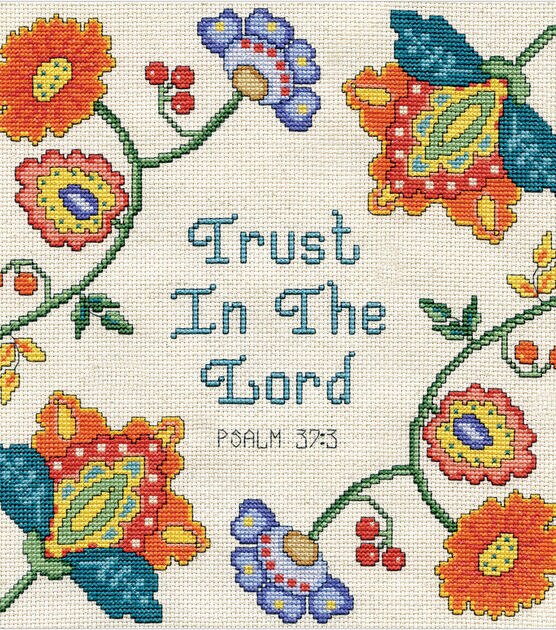 Design Works 10" Trust in the Lord Counted Cross Stitch Kit, , hi-res, image 2