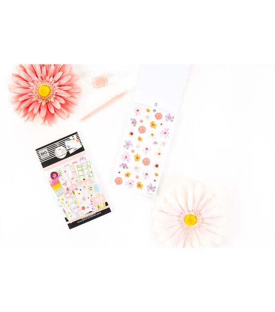 519pc Pressed Floral 30 Sheet Happy Planner Stickers, , hi-res, image 4