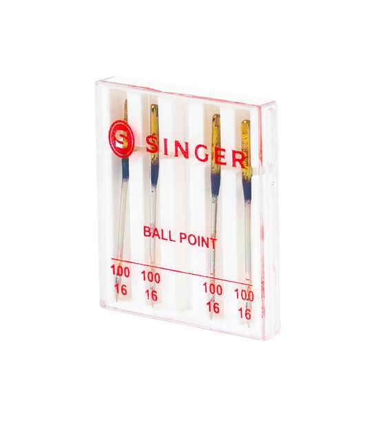 SINGER Universal Ball Point Machine Needles Size 100/16 4ct, , hi-res, image 3