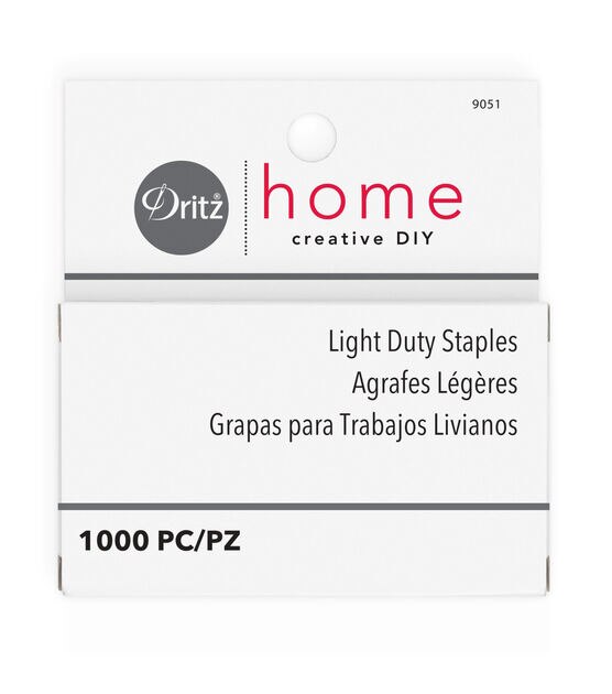 Dritz Home Light Duty Staples, 5/16", 1000 pc, , hi-res, image 1