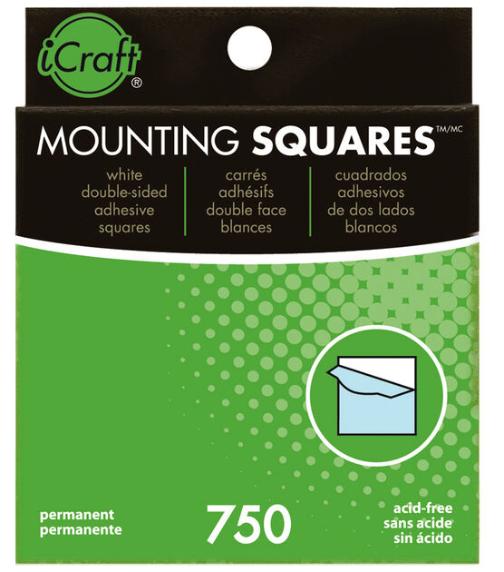 Mounting Squares 750 count boxes can be used for Paper & Photo's. Strong Adhesive, Dispensing Box