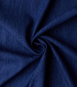 Light Shade 4oz Lightweight Washed Blue Denim Fabric by Large Fat Quarter