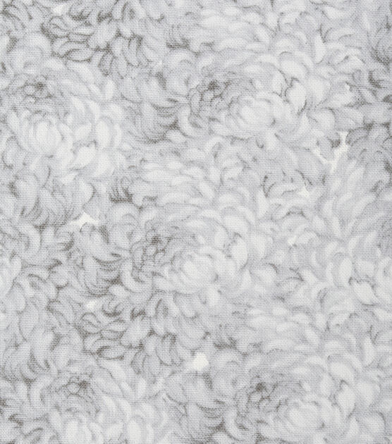 White Packed Petals Quilt Cotton Fabric by Keepsake Calico