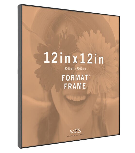 MCS 12" x 12" Front Loading Black Wall Frame, , hi-res, image 2