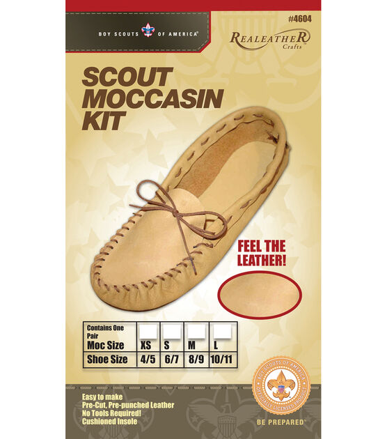 Realeather Large Scout Moccasin Leathercraft Kit