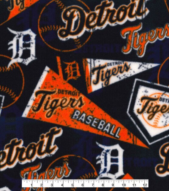 Fabric Traditions Detroit Tigers Fleece Fabric Vintage, , hi-res, image 2