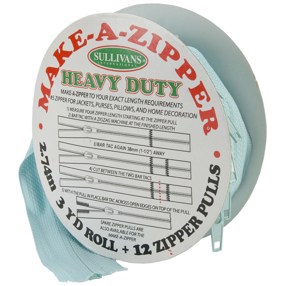 Make A Zipper Kit Heavy Duty, Aqua Blue, swatch