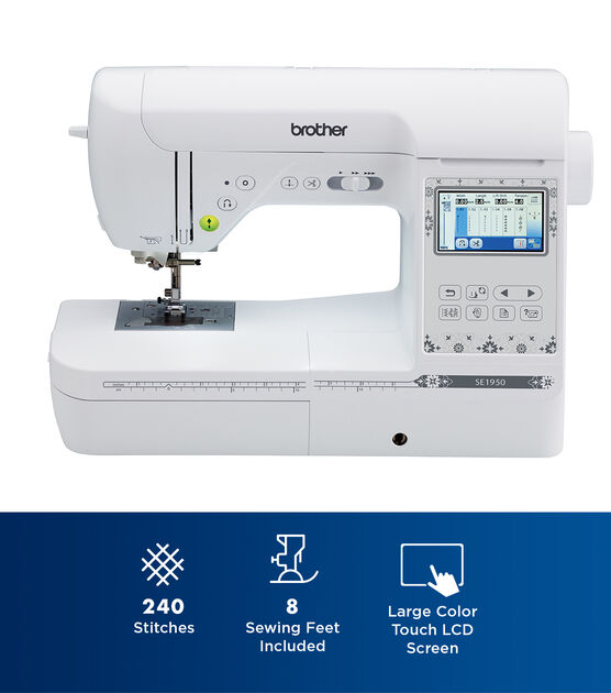 Brother SE700 4 x 4 Embroidery & Sewing Machine w/ Sewing & Software  Bundle