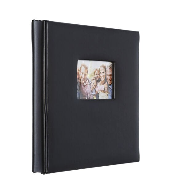 12" x 12" Black Leather Scrapbook Album by Park Lane, , hi-res, image 4