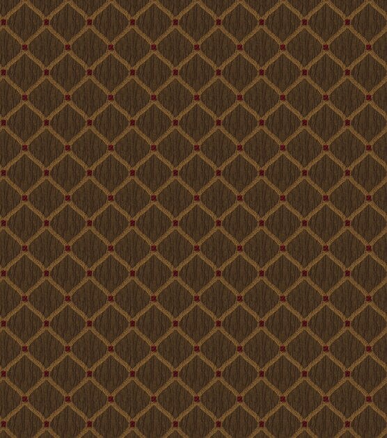 Jaclyn Smith Upholstery Fabric 55" Newark Rot & Pecan