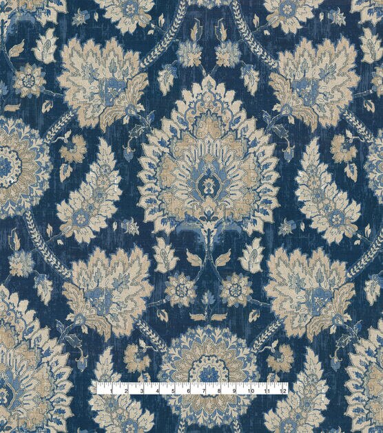 Waverly Upholstery Fabric Castleford Indigo, , hi-res, image 4