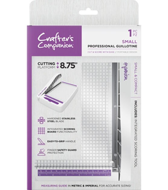 Crafter's Companion Professional Guillotine Small, White With Purple