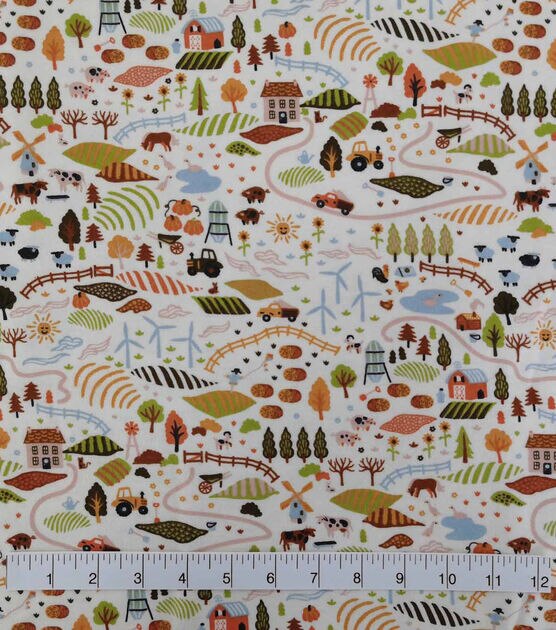 Farm Land Super Snuggle Flannel Fabric, , hi-res, image 3