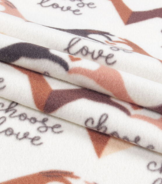 Choose Love Blizzard Fleece Fabric, , hi-res, image 2