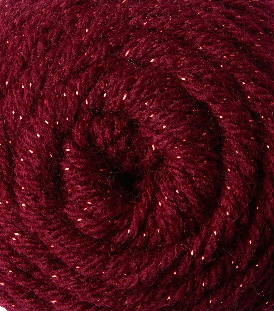 Twinkle 380yds Worsted Acrylic Blend Yarn by Big Twist, Mulberry, swatch, image 7