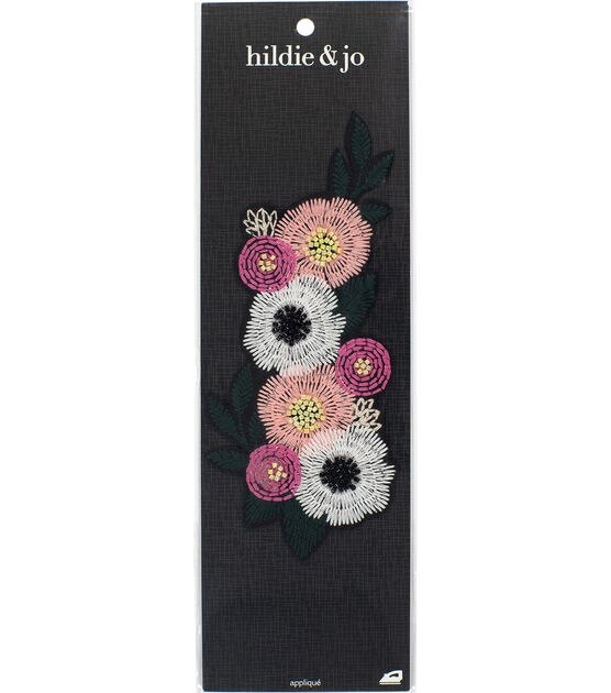 3.5 Rose Embroidered Iron On Patch by hildie & jo