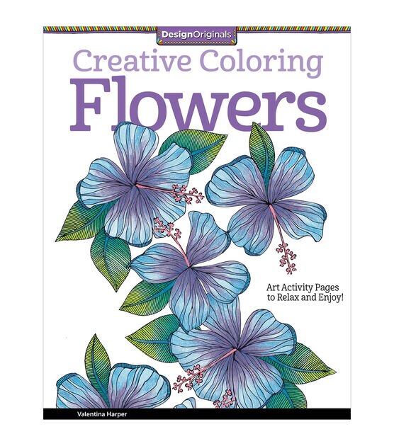 Design Originals Creative Coloring Flowers Coloring Book