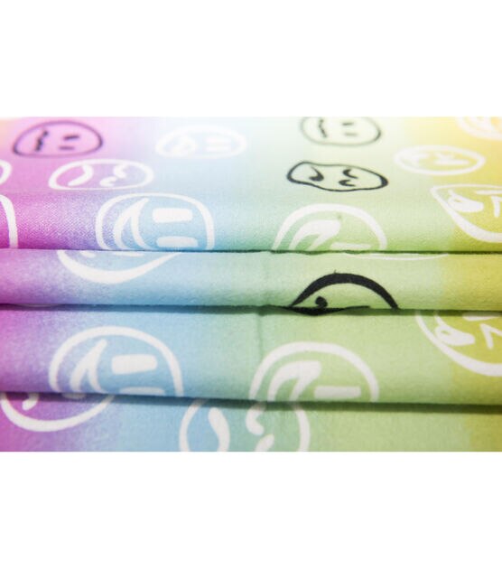 90'S Smiley Face Flannel Super Snuggle Flannel Fabric, , hi-res, image 3