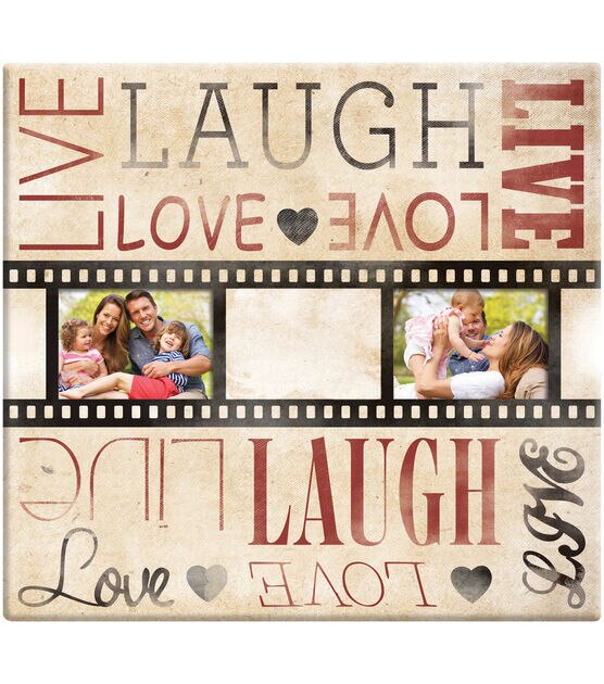 Live Laugh Love Film Strip Post Bound Scrapbook 12"X12"