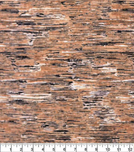 Brown Horizontal Striped Texture Quilt Cotton Fabric by Keepsake Calico, , hi-res, image 2